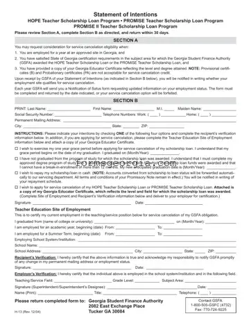Fill a Valid Georgia H 13 Template