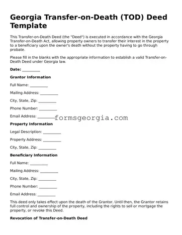 Attorney-Approved Georgia Transfer-on-Death Deed Template