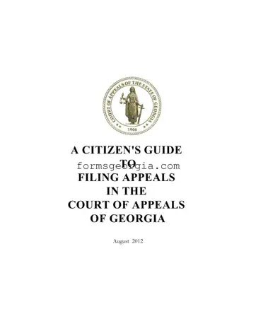 Fill a Valid Notice Appeal Georgia Template